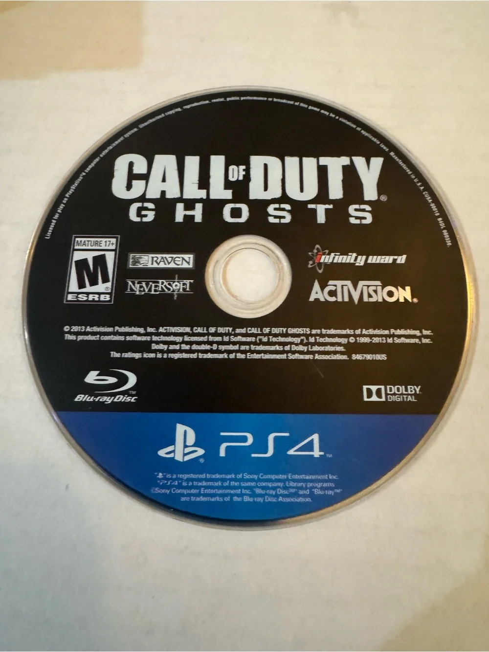 Call of Duty: Ghosts (Sony PlayStation 4) PS4, Disc Only!